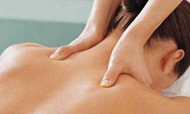 Massage of the cervical spine with osteochondrosis