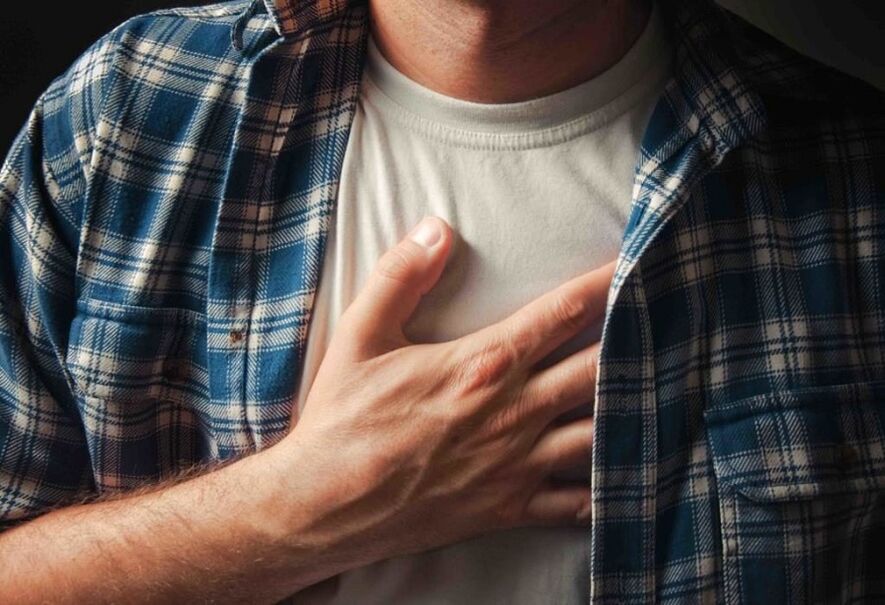 chest pain caused by osteochondrosis