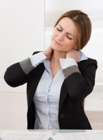 neck pain due to osteochondrosis
